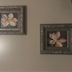 Home Interiors Magnolia Framed Art set of TWO